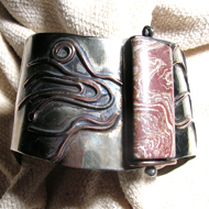 Multi metal cuff bracelet by Judy Bjorkman